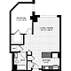 1 Bedroom Q Floorplan Image