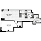 1 Bedroom T Floorplan Image