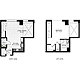 1 Bedroom U Floorplan Image