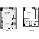 1 Bedroom V Floorplan Image