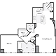 1 Bedroom N Floorplan Image