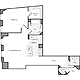 1 Bedroom O Floorplan Image