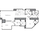 1 Bedroom V Floorplan Image