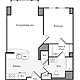 1 Bedroom H Floorplan Image