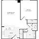 1 Bedroom F Floorplan Image