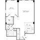1 Bedroom I Floorplan Image