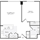 1 Bedroom A Floorplan Image