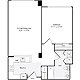 1 Bedroom G Floorplan Image