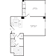 1 Bedroom J Floorplan Image