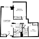 1 Bedroom O Floorplan Image