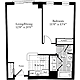 1 Bedroom G Floorplan Image