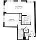 1 Bedroom M Floorplan Image