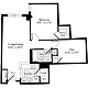 1 Bedroom K Floorplan Image