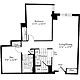 1 Bedroom R Floorplan Image