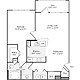 1 Bedroom A Floorplan Image