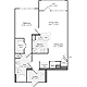 1 Bedroom B Floorplan Image