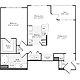 1 Bedroom C Floorplan Image