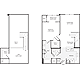 1 Bedroom F Floorplan Image