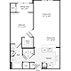 1 Bedroom A Floorplan Image