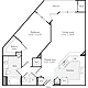 1 Bedroom E Floorplan Image