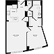 1 Bedroom H Floorplan Image