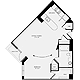 1 Bedroom Q Floorplan Image