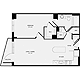1 Bedroom D Floorplan Image