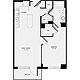 1 Bedroom B Floorplan Image