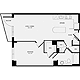 1 Bedroom C Floorplan Image