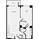 1 Bedroom A Floorplan Image
