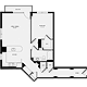 1 Bedroom Z Floorplan Image