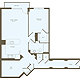 1 Bedroom HH Floorplan Image