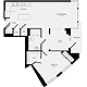 1 Bedroom BB Floorplan Image