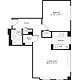 1 Bedroom M Floorplan Image