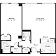1 Bedroom W Floorplan Image