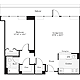 1 Bedroom R Floorplan Image