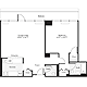 1 Bedroom T Floorplan Image