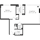 1 Bedroom Q Floorplan Image