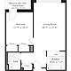 1 Bedroom F Floorplan Image