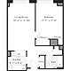 1 Bedroom D Floorplan Image
