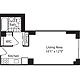 Studio-Res1 FLR 3-7 Floorplan Image