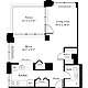 1 Bedroom Z Floorplan Image