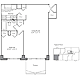 1 Bedroom F Floorplan Image