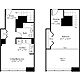 1 Bedroom O Floorplan Image