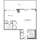 Studio B1 Floorplan Image