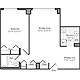 1 Bedroom A Floorplan Image