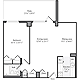 1 Bedroom D Floorplan Image