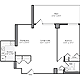 1 Bedroom E Floorplan Image