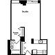 Plan C, floors 4-15 Floorplan Image