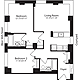 Plan E, floors 4-15 Floorplan Image